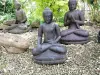 Product image 2 of the product “Seated Buddha, Indian, 50cm H, , Antique Finish ”